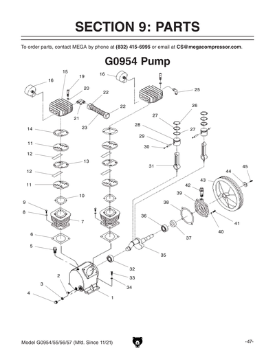Part Diagram for G0956