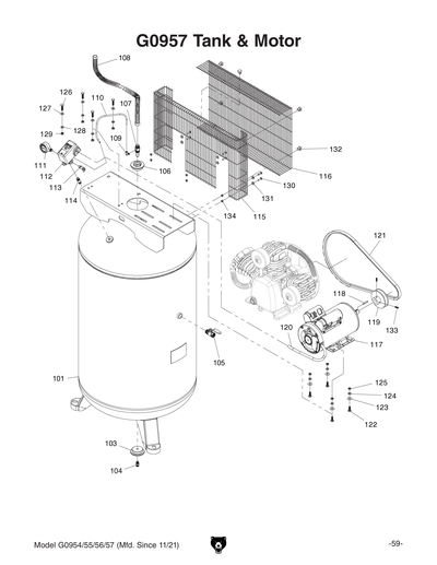 Part Diagram for G0956