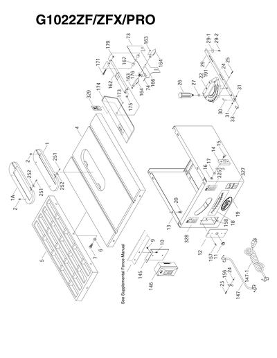 Part Diagram for G1022ZF