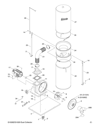 Part Diagram for G1029