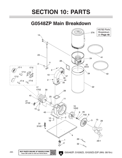 Part Diagram for G1029Z2