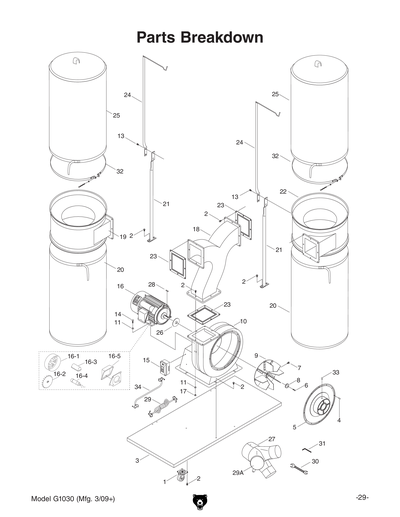 Part Diagram for G1030