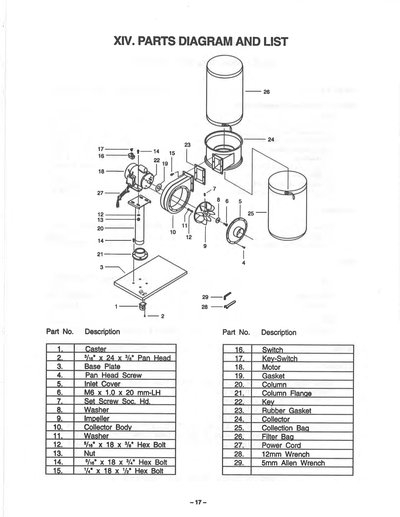 Part Diagram for G1032