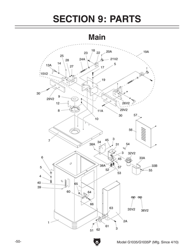 Part Diagram for G1035