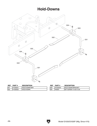 Part Diagram for G1035