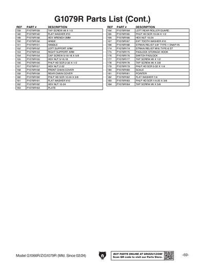 Part Diagram for G1066R
