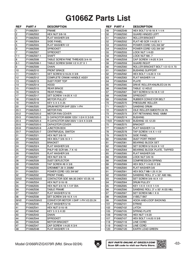 Part Diagram for G1066Z