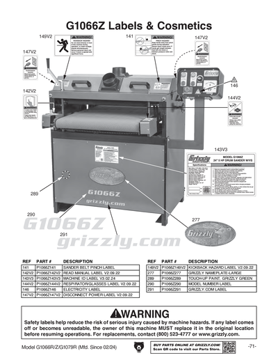 Part Diagram for G1079R
