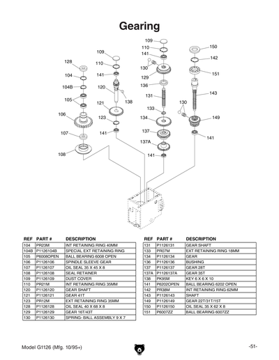 Part Diagram for G1126