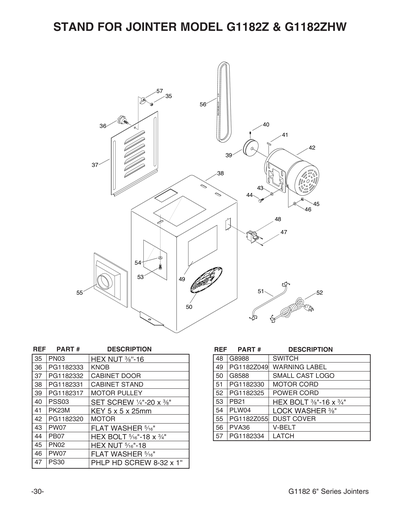 Part Diagram for G1182Z