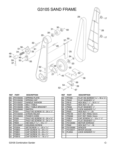 Part Diagram for G3105