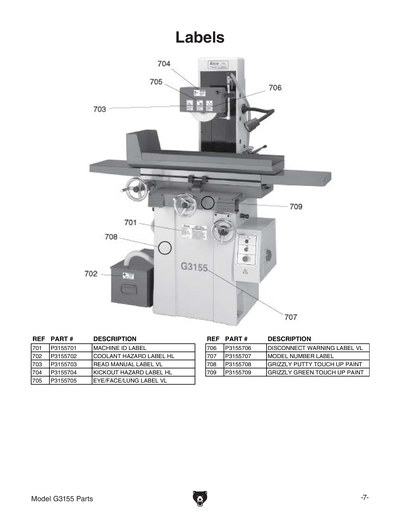 Part Diagram for G3155