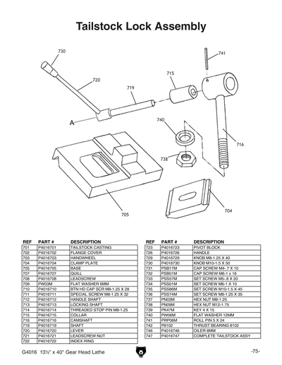 Part Diagram for G4016