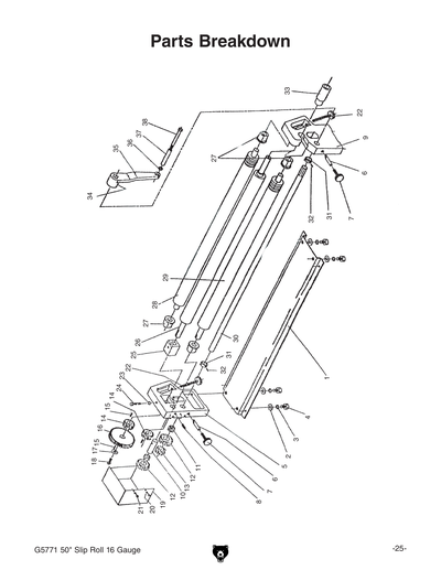 Part Diagram for G5771