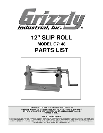 Part Diagram for G7148