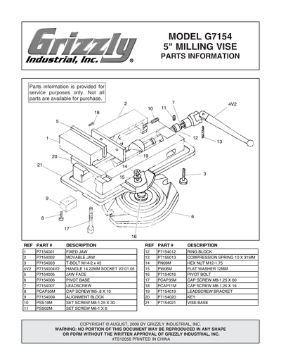 Part Diagram for G7154