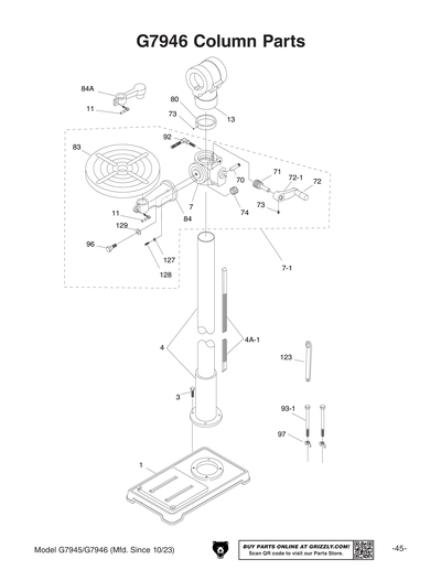Part Diagram for G7945