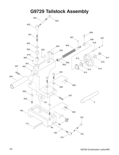 Part Diagram for G9729