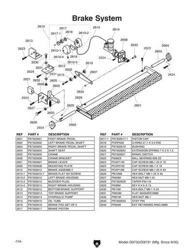 Part Diagram for G9731