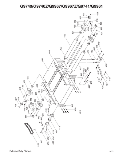 Parts for G9741 24