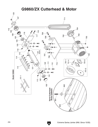 Part Diagram for G9860ZX