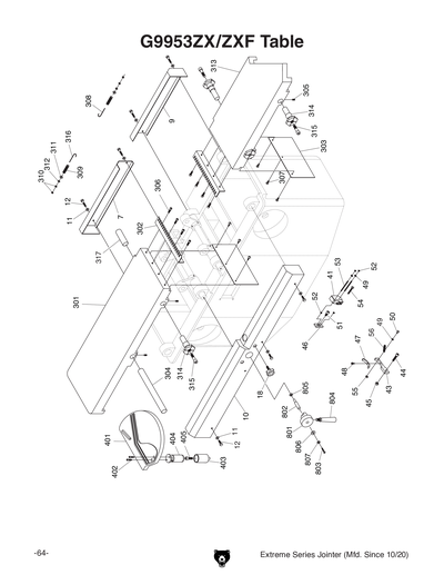 Parts for G9953ZX 16