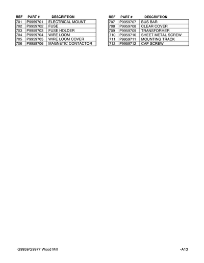 Part Diagram for G9959