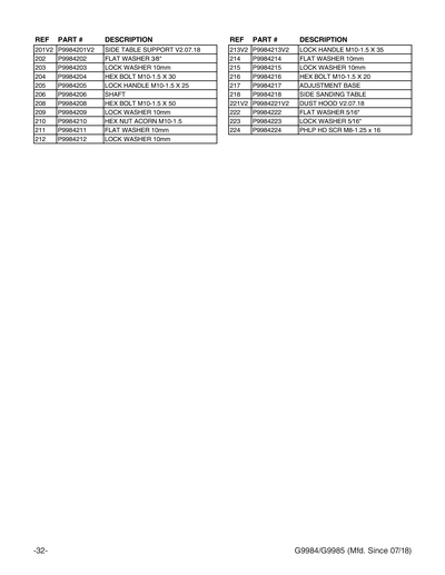Part Diagram for G9985