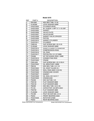 Part Diagram for H3370