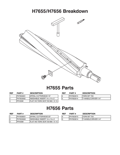 Part Diagram for H7656