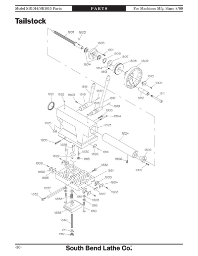 Part Diagram for SB1015