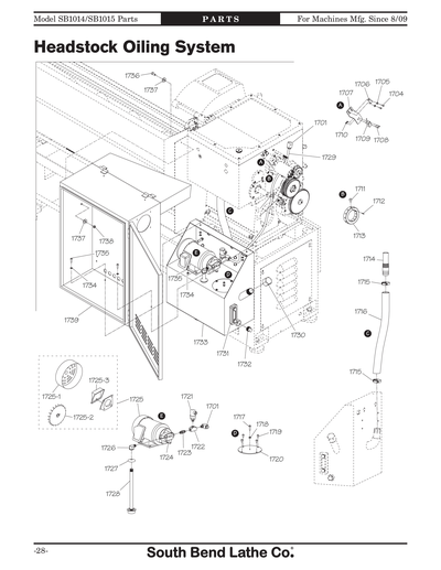 Part Diagram for SB1015F