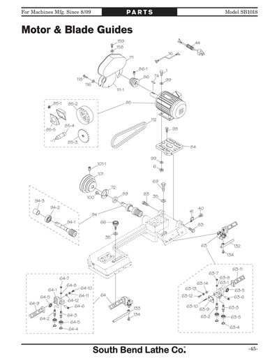 Part Diagram for SB1018