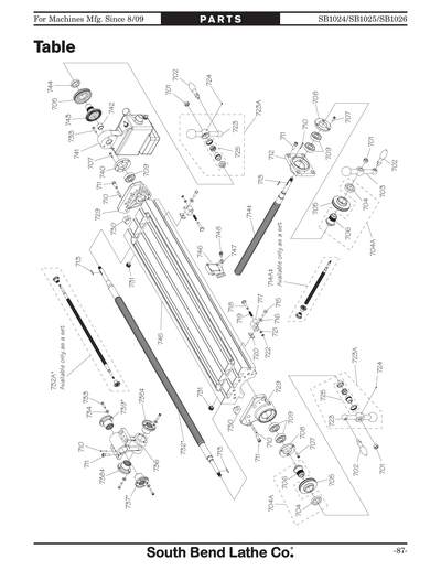 Part Diagram for SB1024F