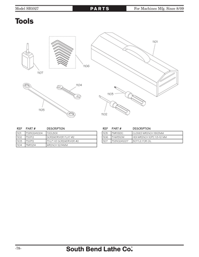 Part Diagram for SB1027F