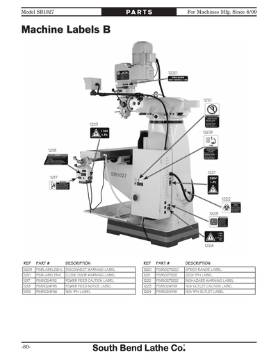 Part Diagram for SB1027F