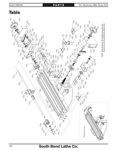 Part Diagram for SB1063