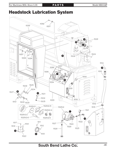 Part Diagram for SB1114F