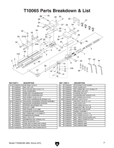 Part Diagram for T10065