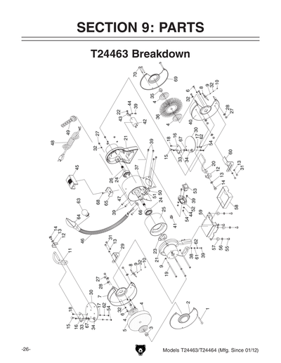 Part Diagram for T24463