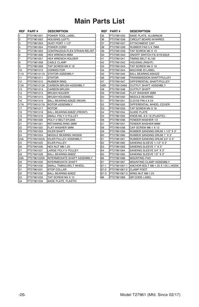 Part Diagram for T27961