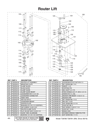 Part Diagram for T28780