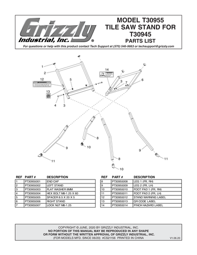 Part Diagram for T30955