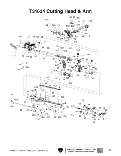Part Diagram for T31634
