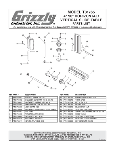 Part Diagram for T31765