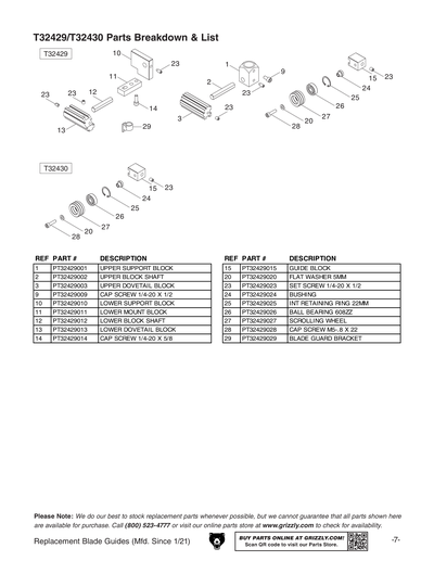 Part Diagram for T32423