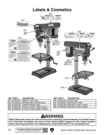 Part Diagram for T33901