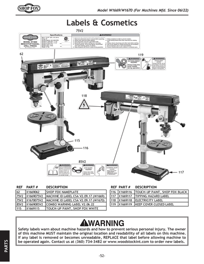 Part Diagram for W1669