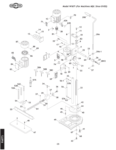 Part Diagram for W1671