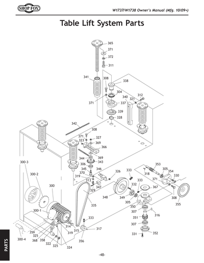 Parts for W1737 37